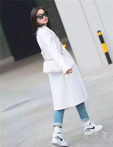 白色长款大衣搭配图片,优雅冬季的时尚演绎